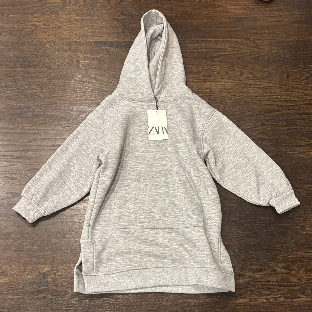 Zara Girl’s Light Gray Hoodie Size 6